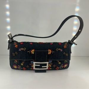 Fendi denim baguette